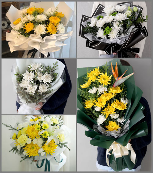 江西赣州石城县横江镇洋和村白事花束代送